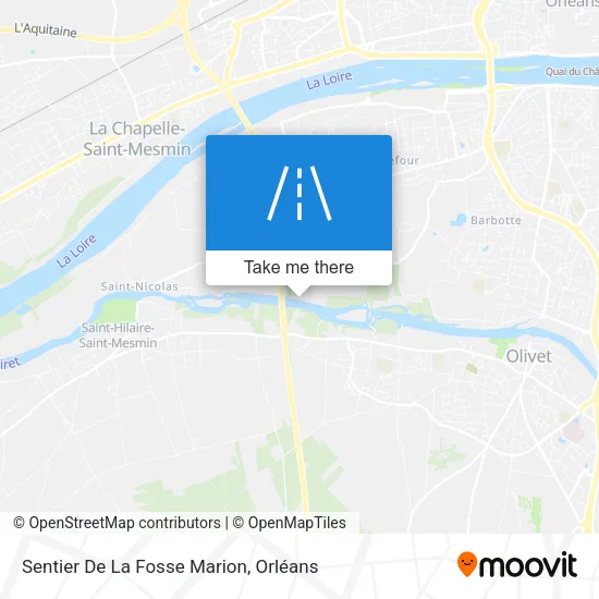 Sentier De La Fosse Marion map