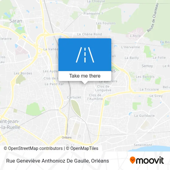 Rue Geneviève Anthonioz De Gaulle map