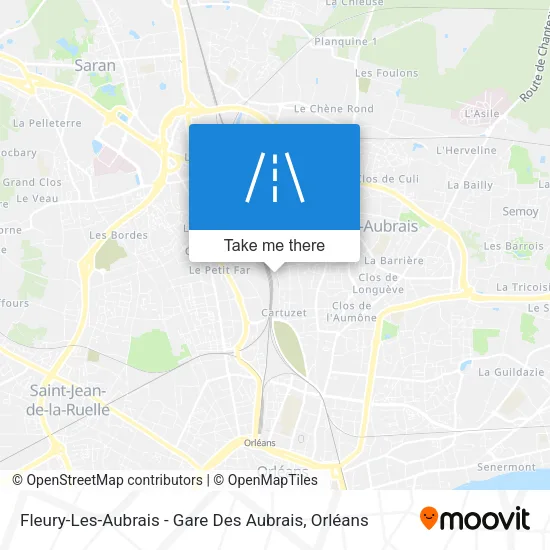 Fleury-Les-Aubrais - Gare Des Aubrais map
