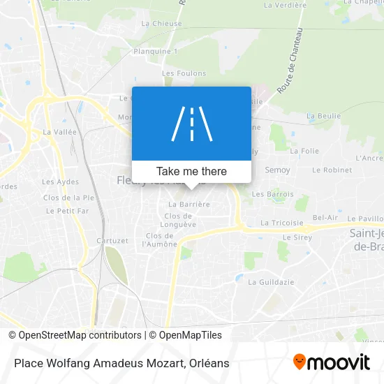 Place Wolfang Amadeus Mozart map