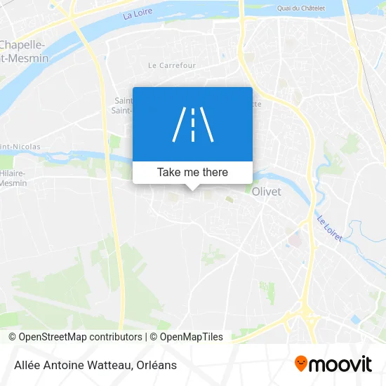 Allée Antoine Watteau map