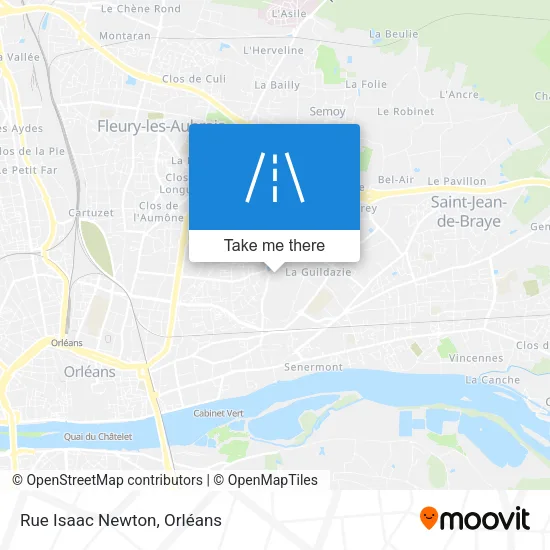Rue Isaac Newton map