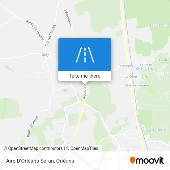 Aire D'Orléans-Saran map