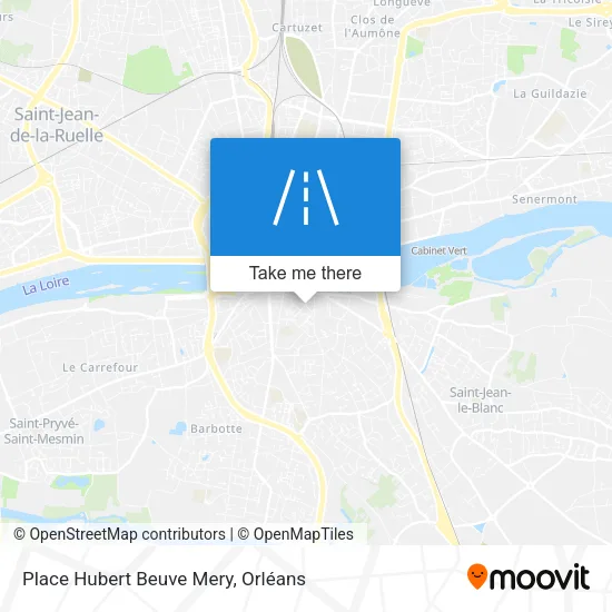 Place Hubert Beuve Mery map