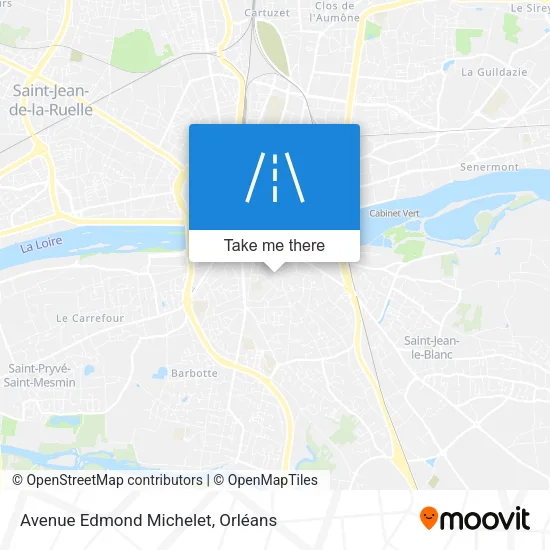Avenue Edmond Michelet map