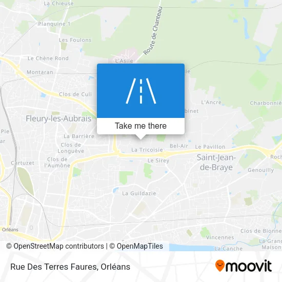 Rue Des Terres Faures map