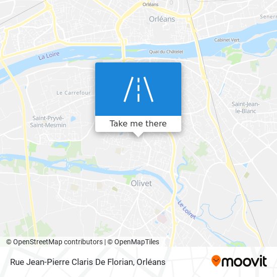 Mapa Rue Jean-Pierre Claris De Florian