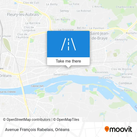 Avenue François Rabelais map