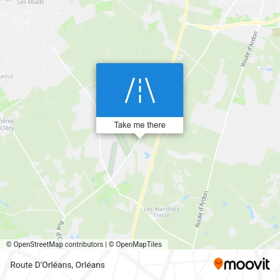Route D'Orléans map