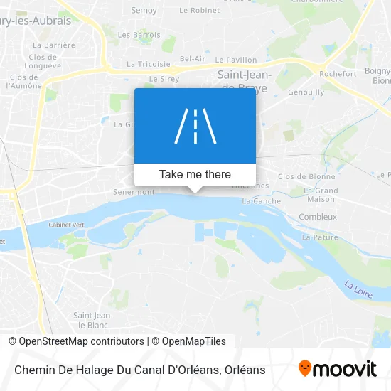 Chemin De Halage Du Canal D'Orléans map