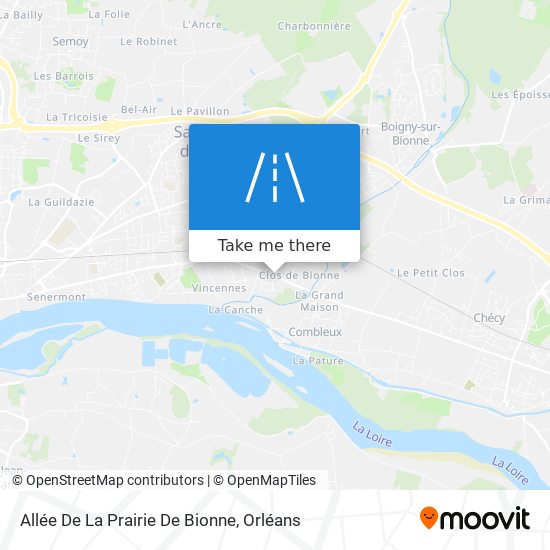 Allée De La Prairie De Bionne map
