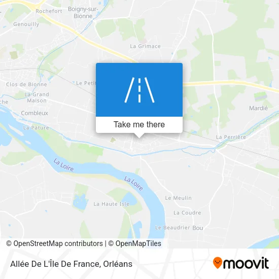 Allée De L'Île De France map