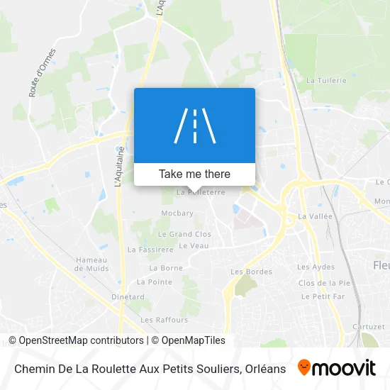 Chemin De La Roulette Aux Petits Souliers map