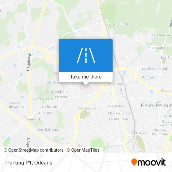 Parking P1 map
