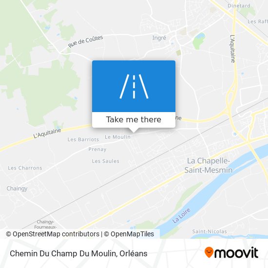 Mapa Chemin Du Champ Du Moulin