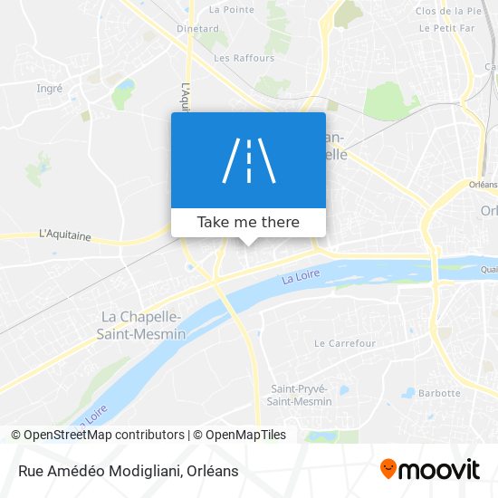 Mapa Rue Amédéo Modigliani