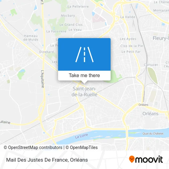 Mail Des Justes De France map