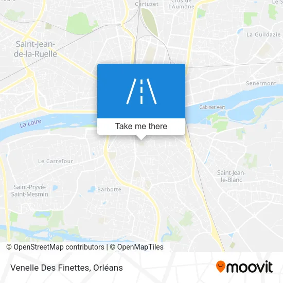 Venelle Des Finettes map