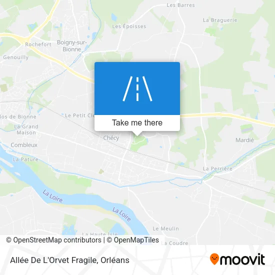 Allée De L'Orvet Fragile map