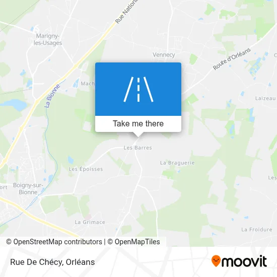 Rue De Chécy map