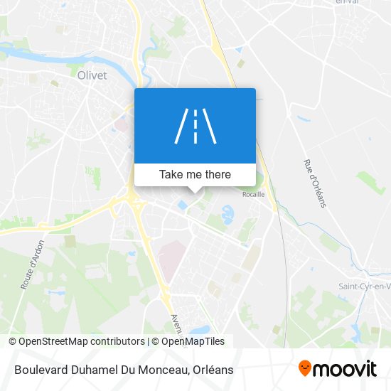 Mapa Boulevard Duhamel Du Monceau