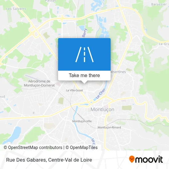 Rue Des Gabares map