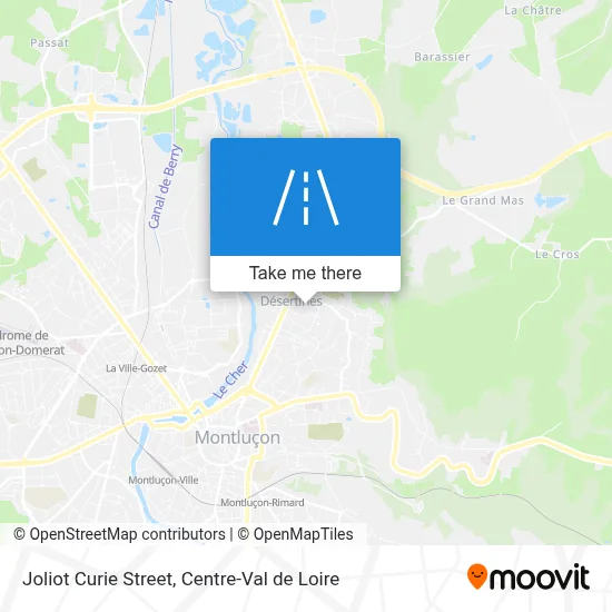 Rue Joliot Curie map