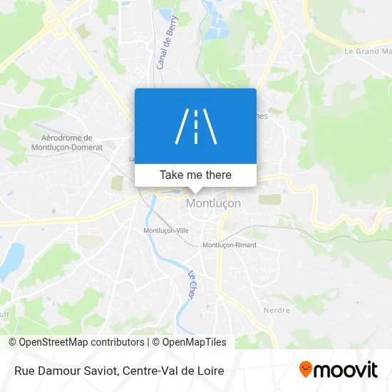 Rue Damour Saviot map