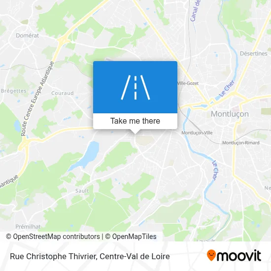 Rue Christophe Thivrier map