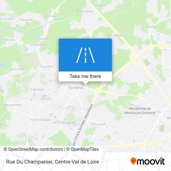 Rue Du Champanier map