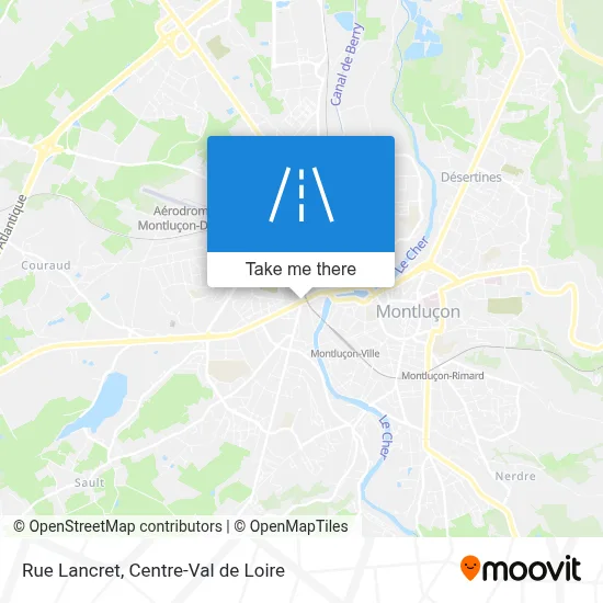 Rue Lancret map