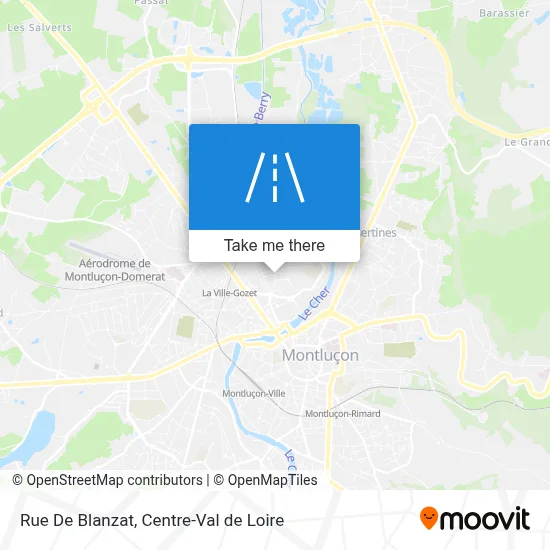 Rue De Blanzat map