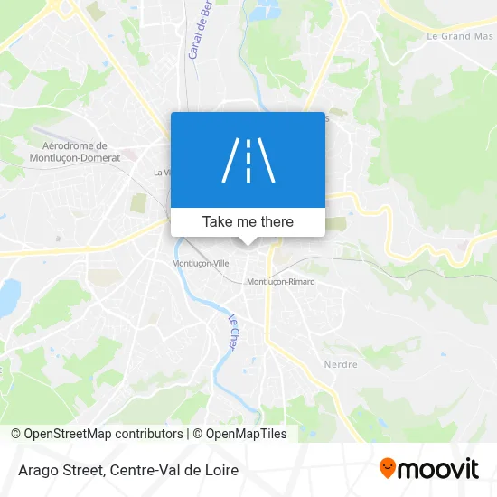 Rue Arago map