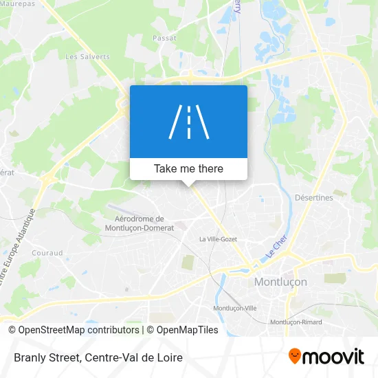 Rue Branly map