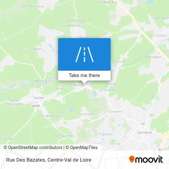 Rue Des Bazates map