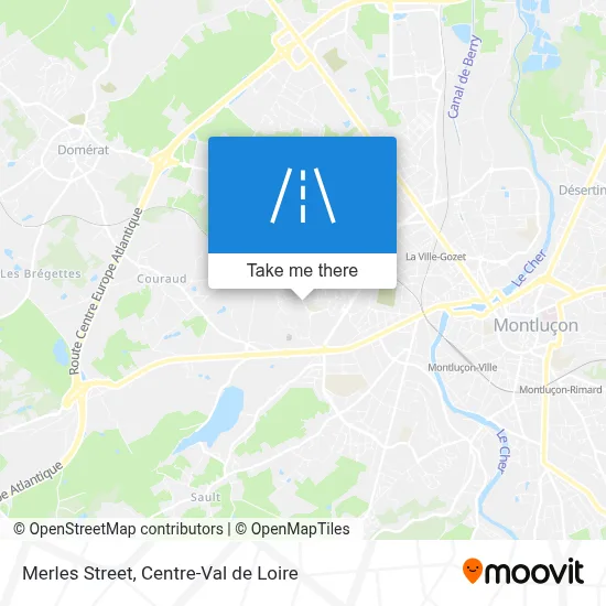 Rue Des Merles map