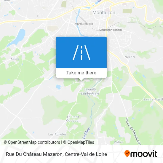 Rue Du Château Mazeron map