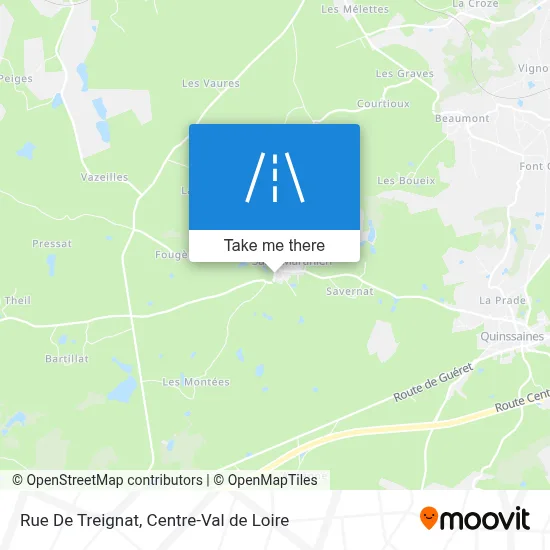 Rue De Treignat map