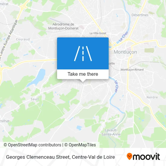 Rue Georges Clemenceau map