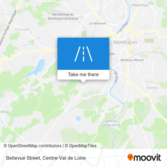 Rue Bellevue map