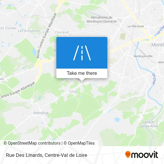 Rue Des Linards map
