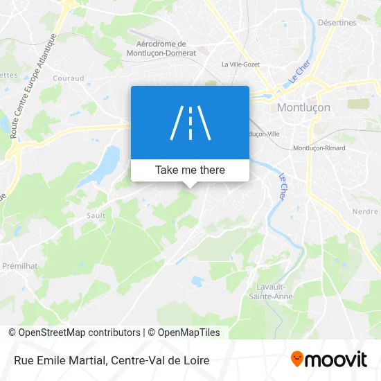 Rue Emile Martial map