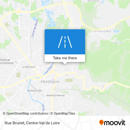 Rue Brunet map