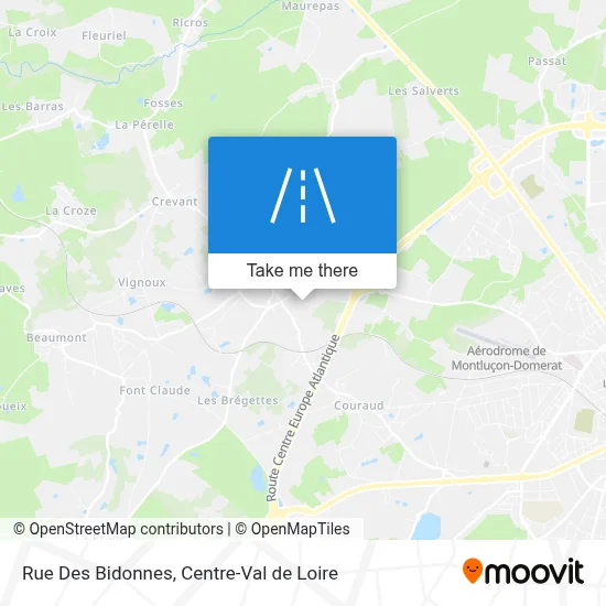 Rue Des Bidonnes map