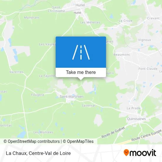 La Chaux map