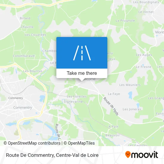 Route De Commentry map