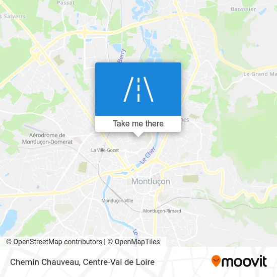 Chemin Chauveau map