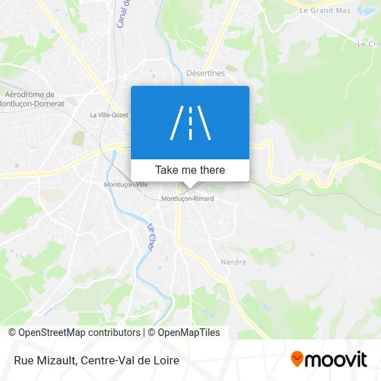 Rue Mizault map