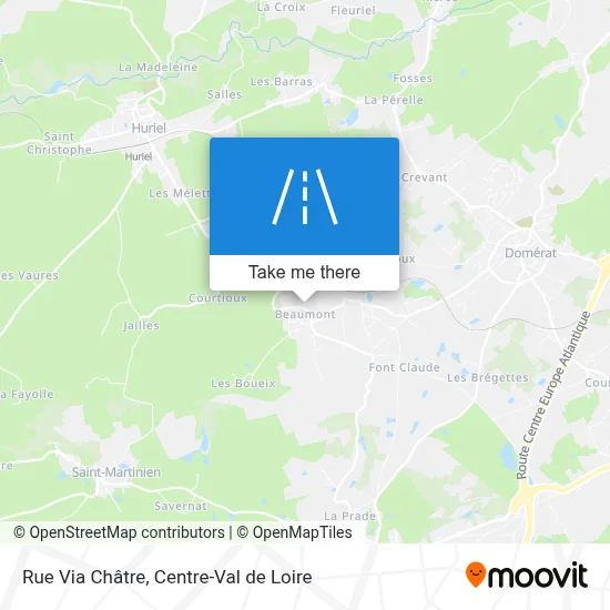 Rue Via Châtre map