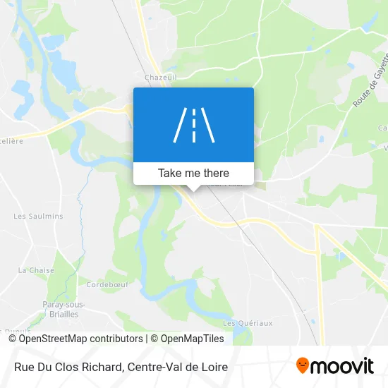 Rue Du Clos Richard map
